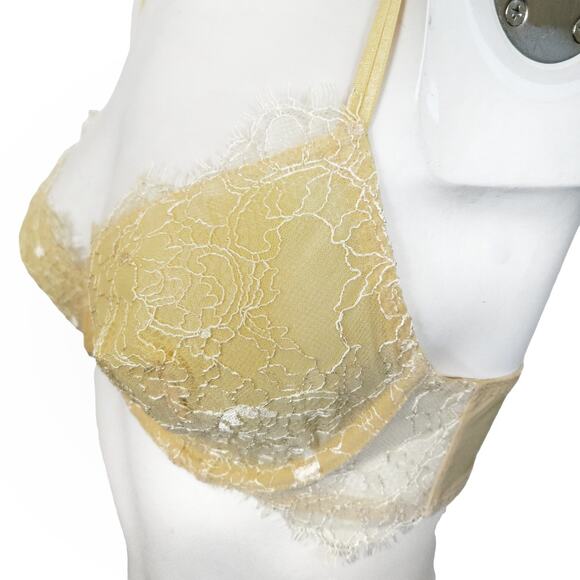 FREE PEOPLE Allure underwire lace classic bra in honey bee Size 34B NEW - Picture 6 of 6